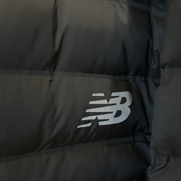 New Balance Men's Dark Puffer Jacket - Picture 2 of 3